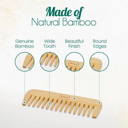 All - Natural Bamboo Hair Comb - Eternal flavors