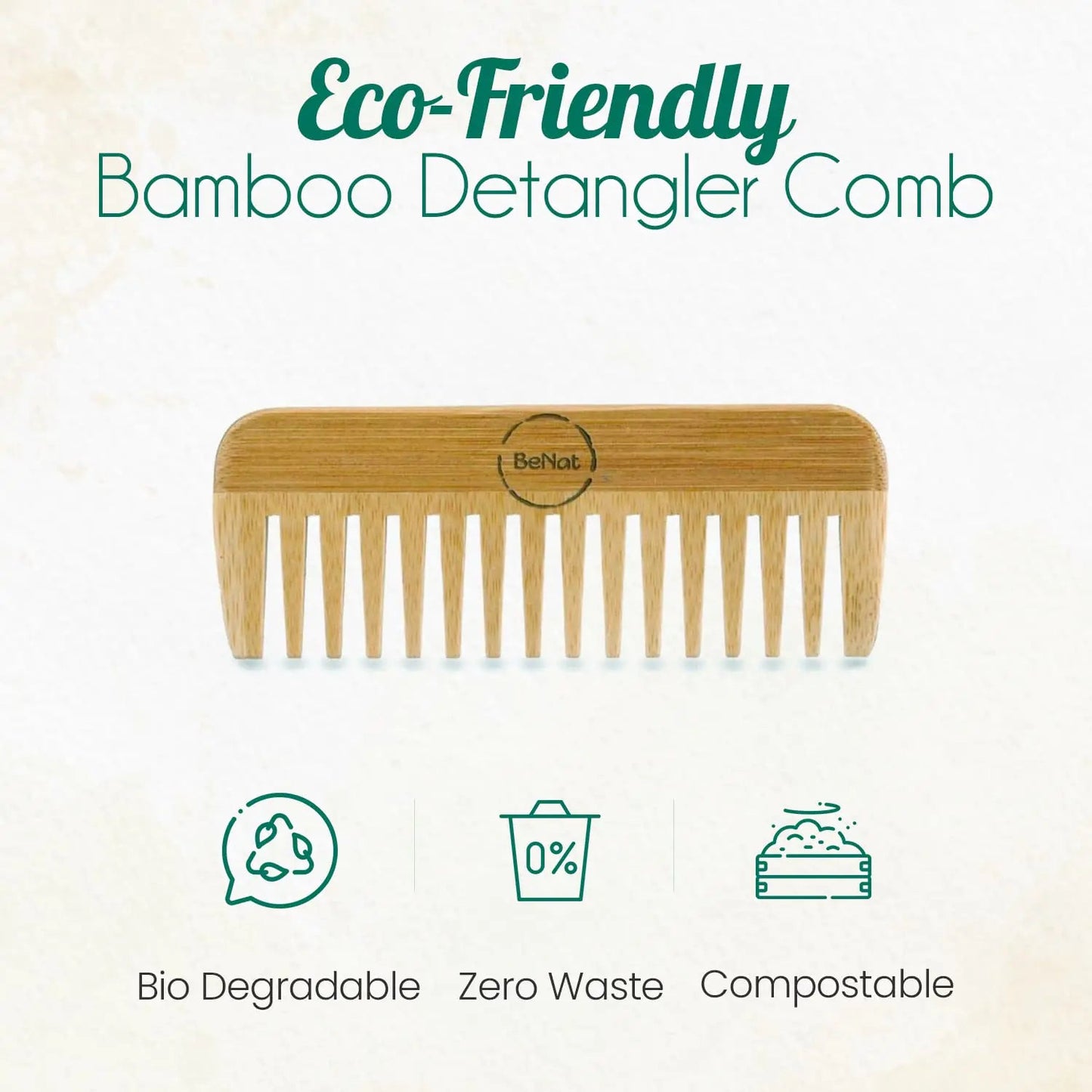 All - Natural Bamboo Hair Comb - Eternal flavors