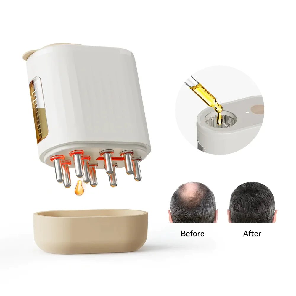 Electric Oil Applicator and Vibration Scalp Massager 2 in 1. - Eternal flavors