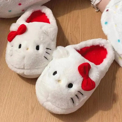 Kitty Kawaii Fluffy Fuzzy House Shoe Slippers - Eternal flavors