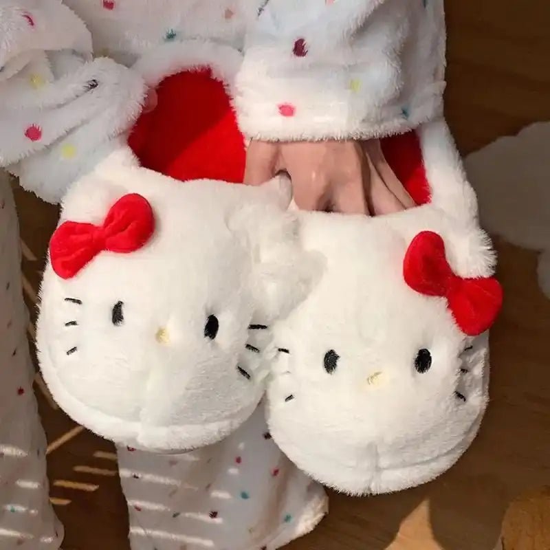 Kitty Kawaii Fluffy Fuzzy House Shoe Slippers - Eternal flavors