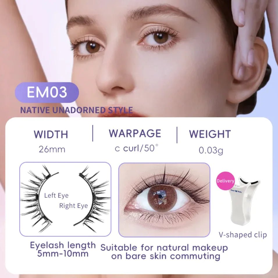 Natural Magnetic Suction False Eyelashes - Super Soft Mink Hair - Eternal flavors