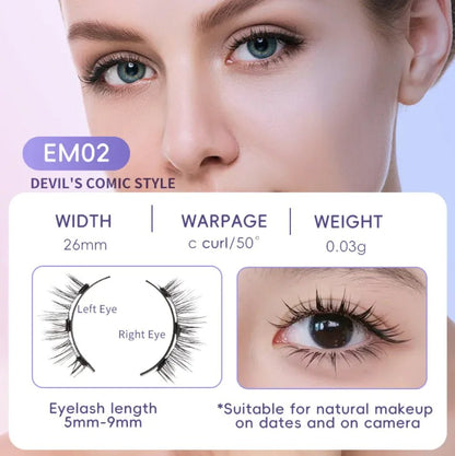 Natural Magnetic Suction False Eyelashes - Super Soft Mink Hair - Eternal flavors