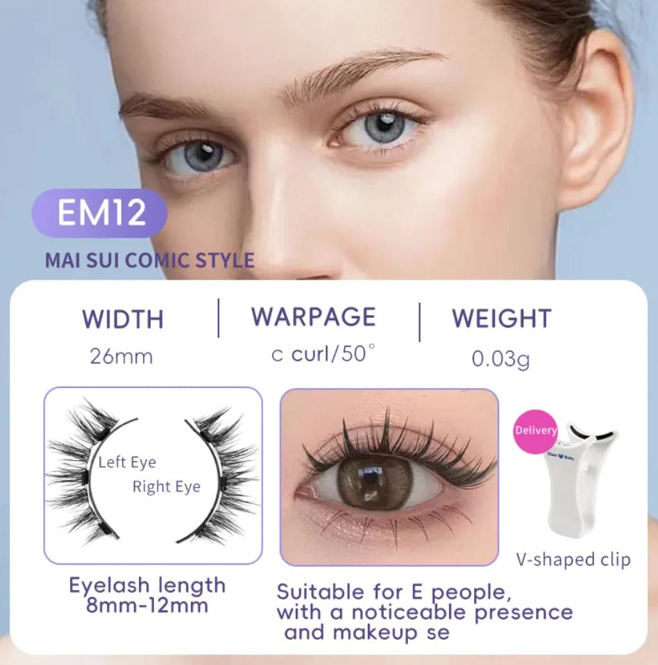 Natural Magnetic Suction False Eyelashes - Super Soft Mink Hair - Eternal flavors