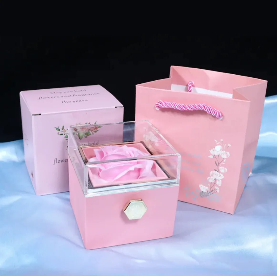 Rotating Rose Soap Flower Gift Box - Eternal flavors