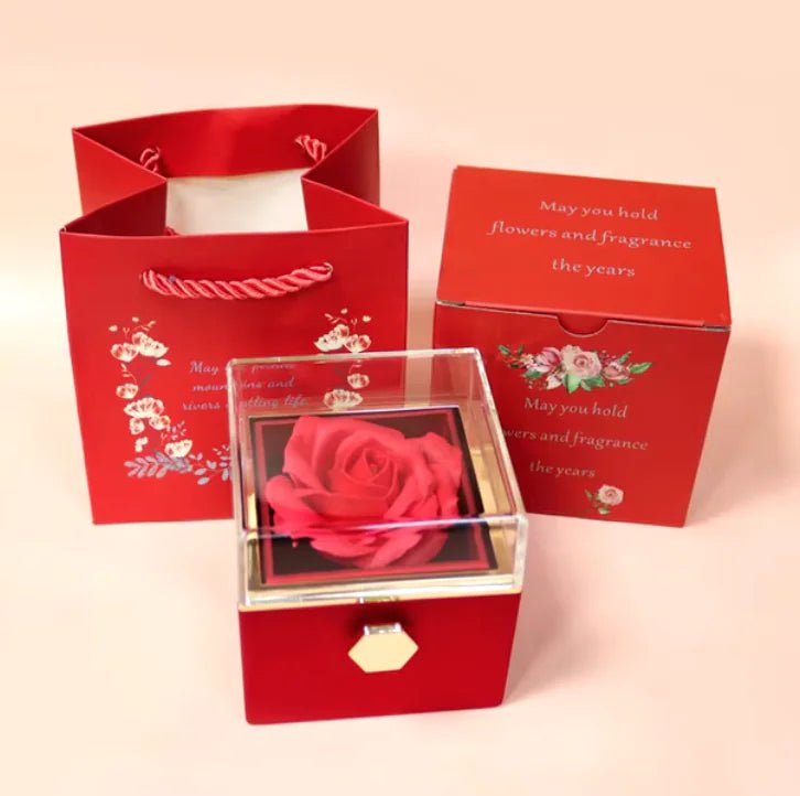 Rotating Rose Soap Flower Gift Box - Eternal flavors