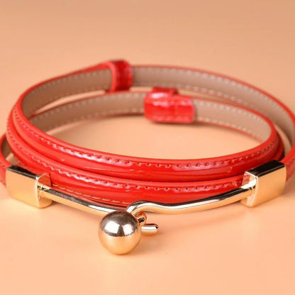 Women's Bright Leather Fashion Belt - Eternal flavors