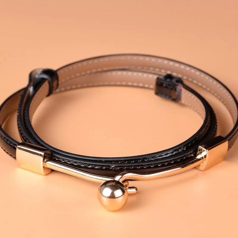 Women's Bright Leather Fashion Belt - Eternal flavors